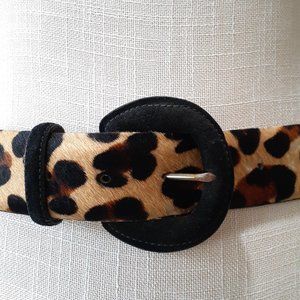 WCM Leather Animal Print Belt